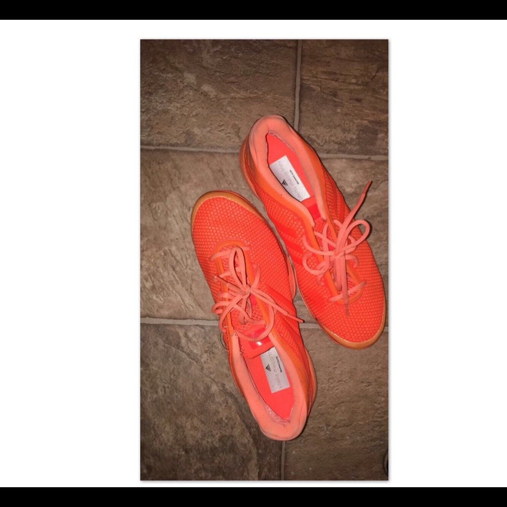*bright* Orange Stella McCarthy x Adidas sneakers